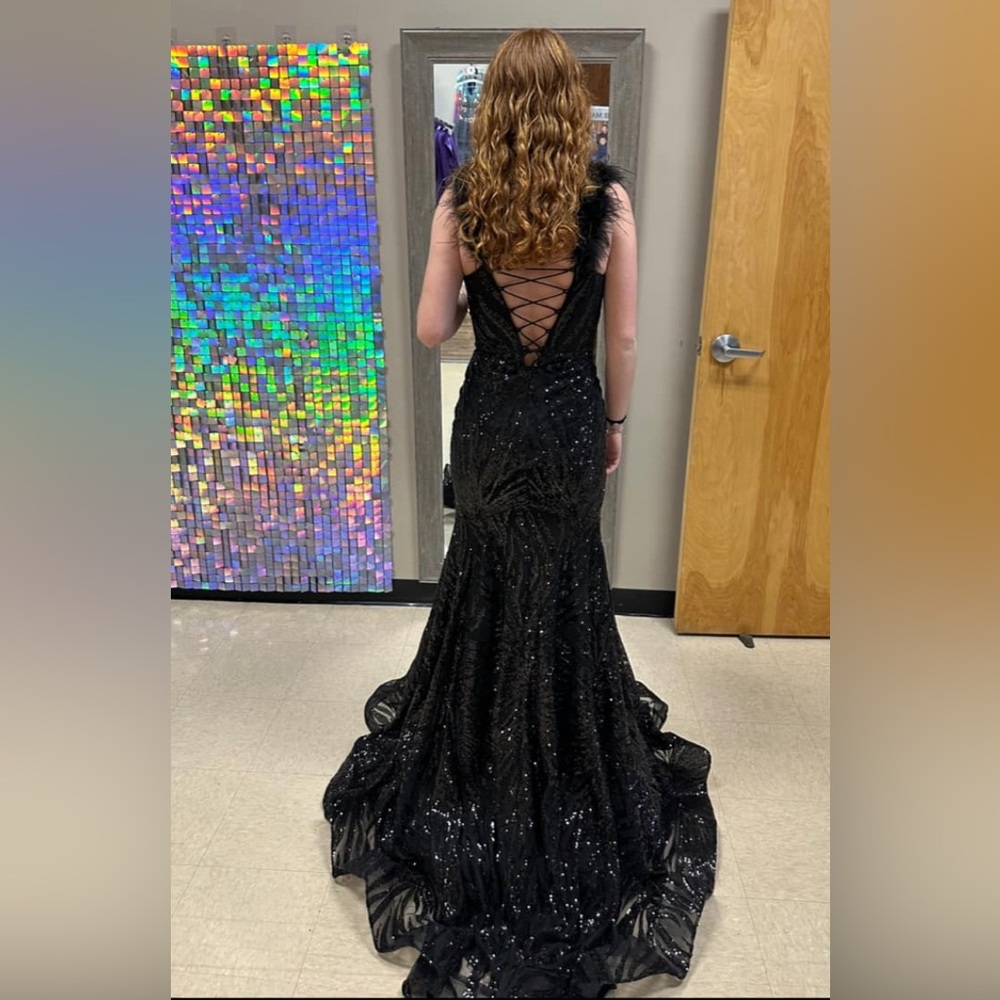 Colors Dress Elegant Black Sequin Gown
